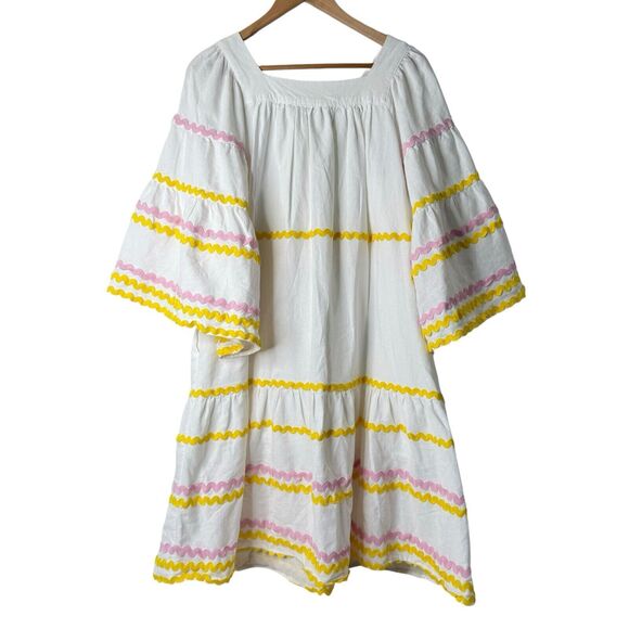 Lisa Marie Fernandez x Target Dress XXS Boho Ric Rac Flare Oversized Coquette - Picture 3 of 11